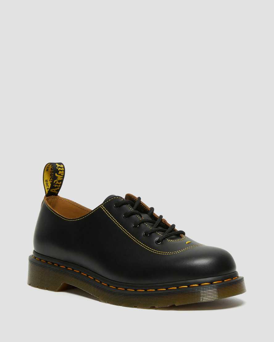 Dr. Martens Glyndon Vintage Smooth Nahka Miesten Juhlakengät - Mustat Kengät [316-QDNAEI]